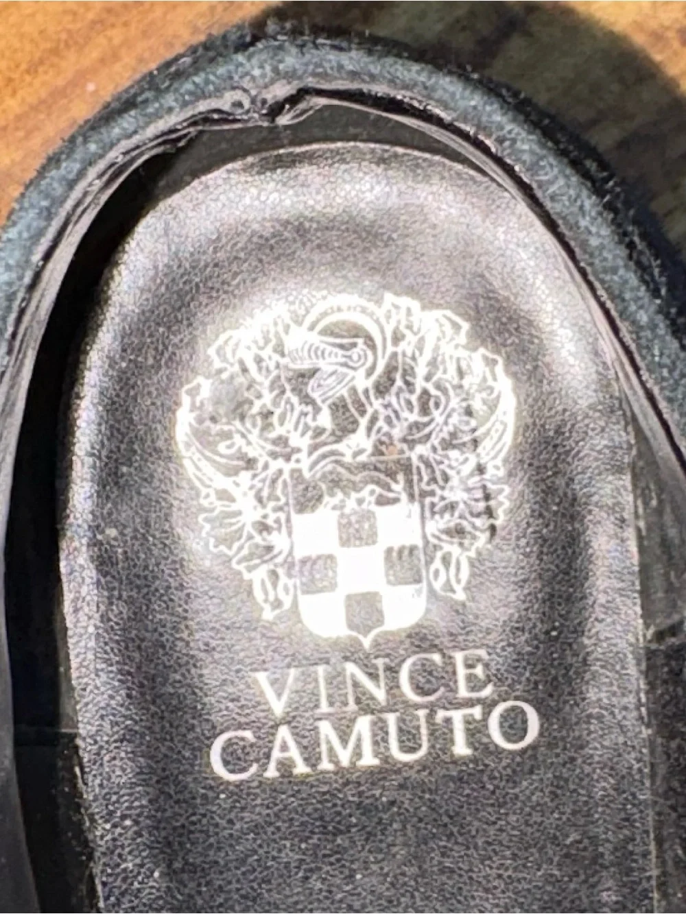 Vince Camuto Black Leather Suede Jannie Ankle Boot Women’s size 13